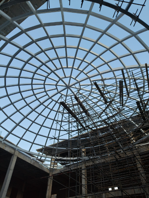 西藏佛教文化博物館穹頂順利竣工